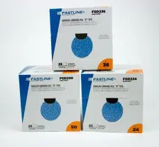 FASTLINE™+ Zirconia Abrasive Discs – 2″ & 3″ Roloc-Style Grinding Wheels