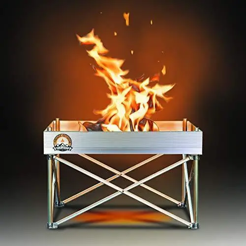 Fireside Outdoor Pop-Up Fire Pit – Lightweight 24-Inch Portable Fire Ring for Backyard, Camping, or Tailgating (7 lbs, Rust-Resistant)