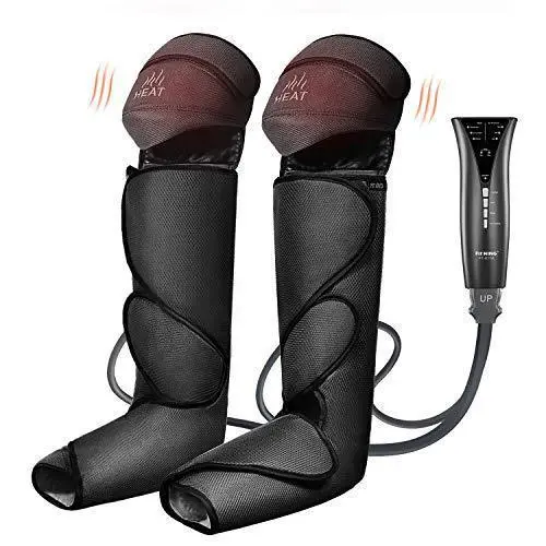 FIT KING FT-011A Foot and Leg Massager with Knee Heating – Handheld Remote, 3 Massage Modes & Intensity Levels