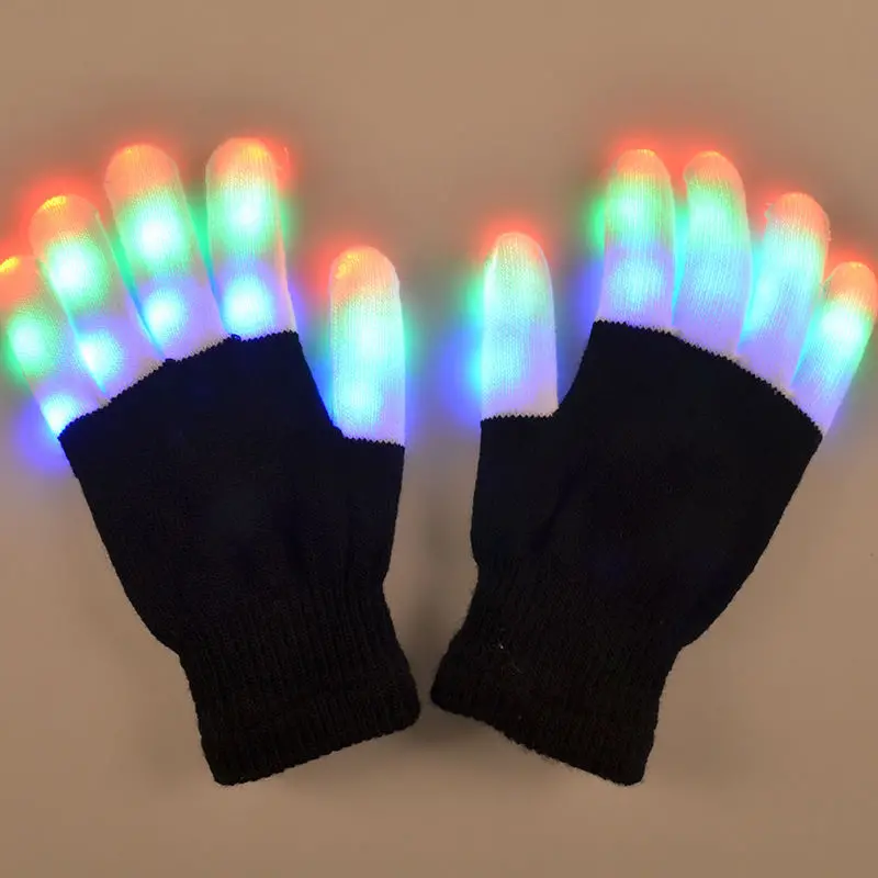 Flashing LED Winter Gloves for Enhanced Visibility and Warmth