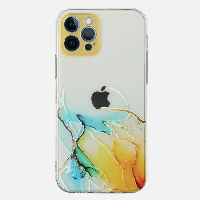 Flexible Shock-Absorbing Rubber iPhone Case in Vibrant Colors