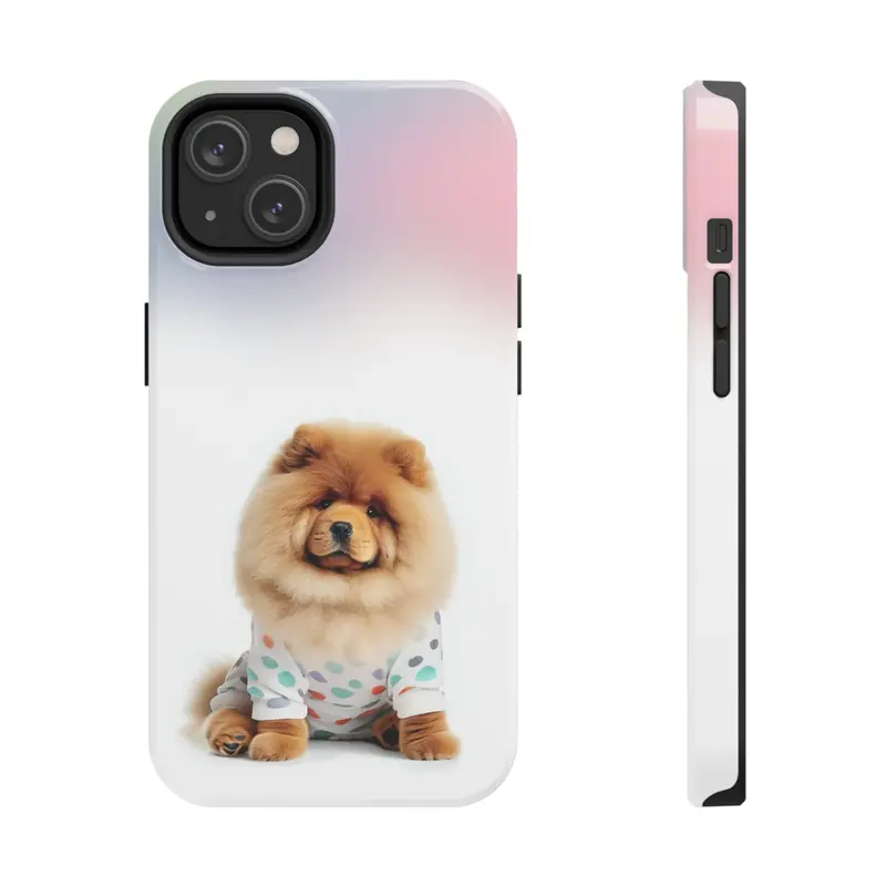 Fluffy Chow Chow Dog iPhone Touch Case with Wireless Charging