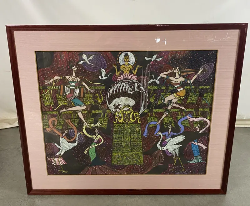 Framed Print by Chinese Artist Zhuang Da-Shan