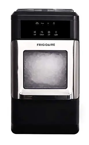 Frigidaire EFIC235-AMZ Countertop Nugget Ice Maker – Produces 44 lbs of Chewable Ice Daily – Compact 12″ x 17″ x 19″ Design