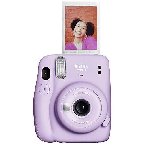 Fujifilm Instax Mini 11 Instant Camera – Auto-Exposure, Selfie Mode & Fun Lilac Purple Design