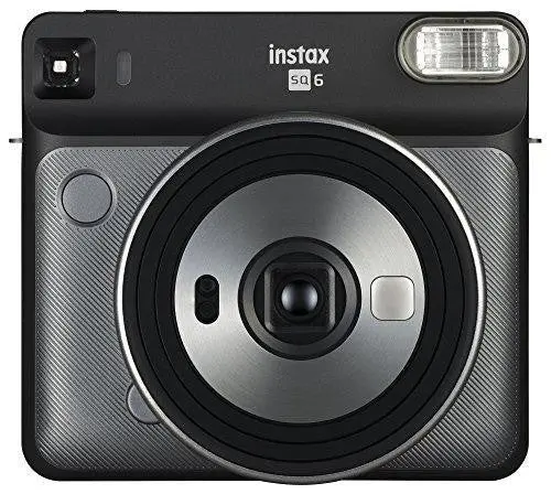 Fujifilm Instax Square SQ6 Instant Camera – Graphite Grey Analog Film Camera with Creative Filters