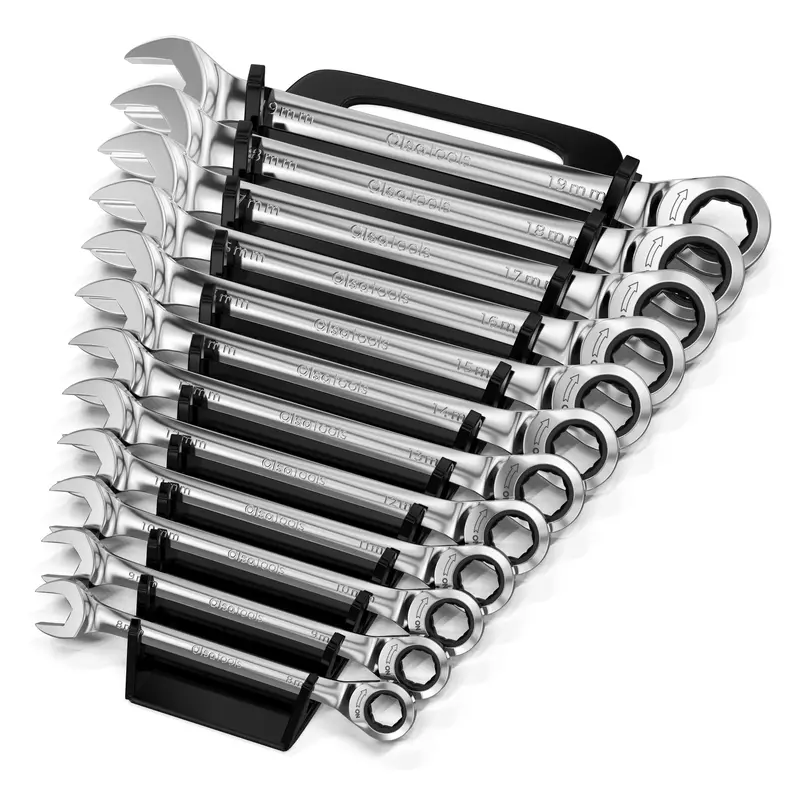 Full-Size 120-Tooth Ratcheting Wrench Set