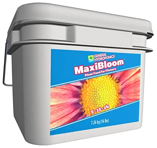 General Hydroponics MaxiBloom Flowering Nutrient – 16-Pound Concentrated Plant Food for Blooms