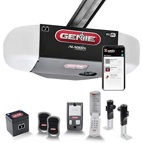 Genie StealthDrive Connect 7155-TKV Garage Door Opener: Ultra-Quiet Belt Drive with Wi-Fi, Alexa & Google Support