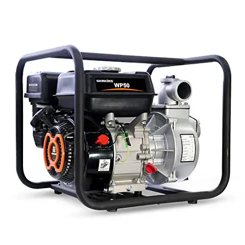 Genkins 2-Inch General Purpose Water Transfer Pump – 154 GPM High-Flow Submersible or Surface Pump for Pools, Farms, Flood Relief & Irrigation