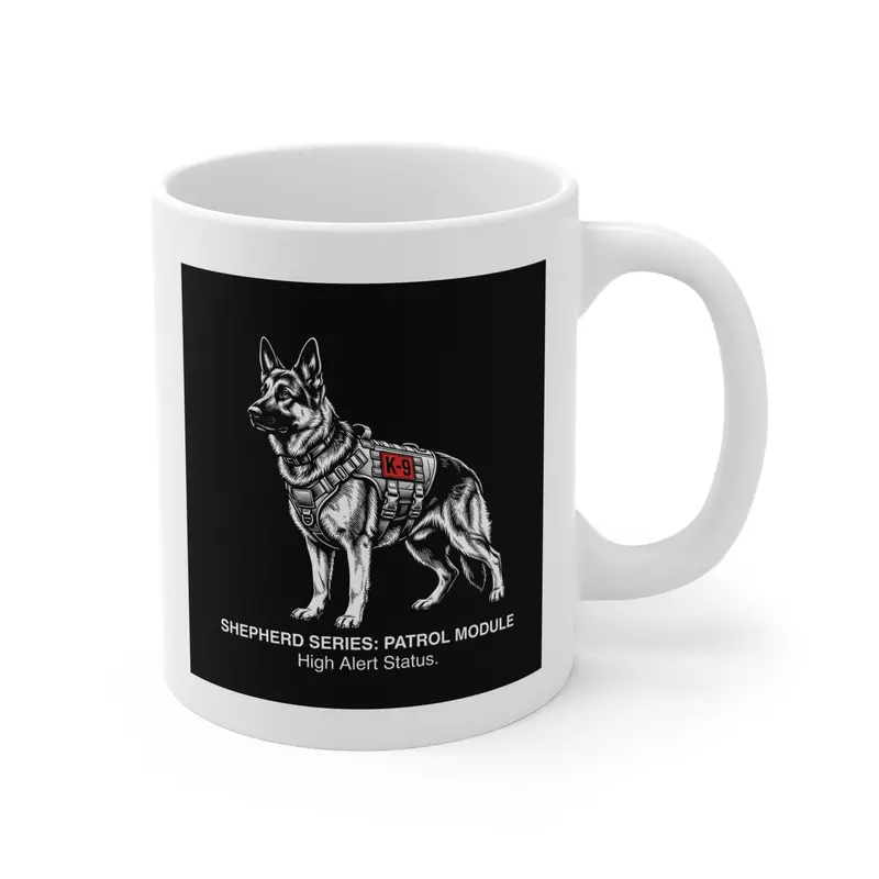 German Shepherd Patrol Module Design Mug