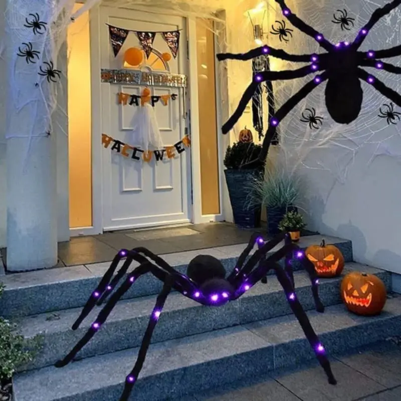 Giant Illuminated LED Spider Decoration for Halloween