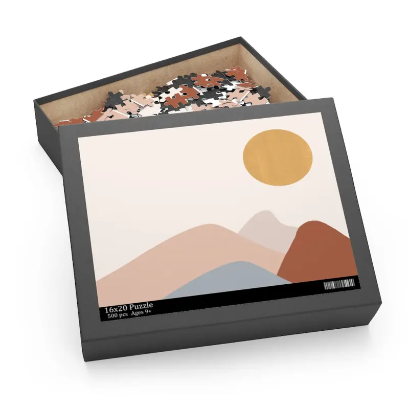 Golden Hour Sun Motif 500-Piece Jigsaw Puzzle