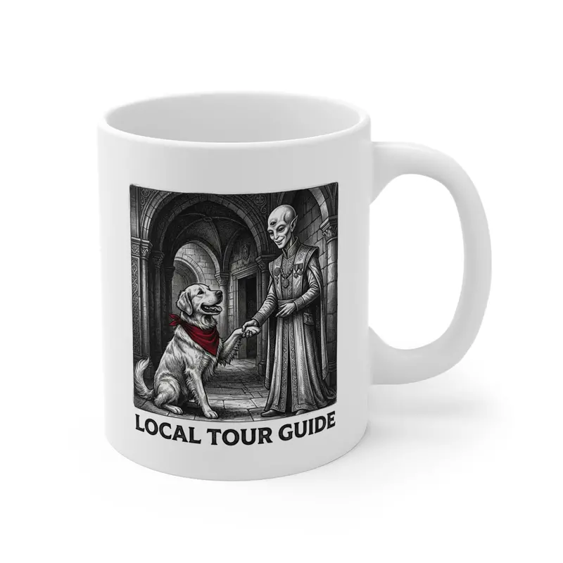 Golden Retriever Diplomat Themed Coffee Mug
