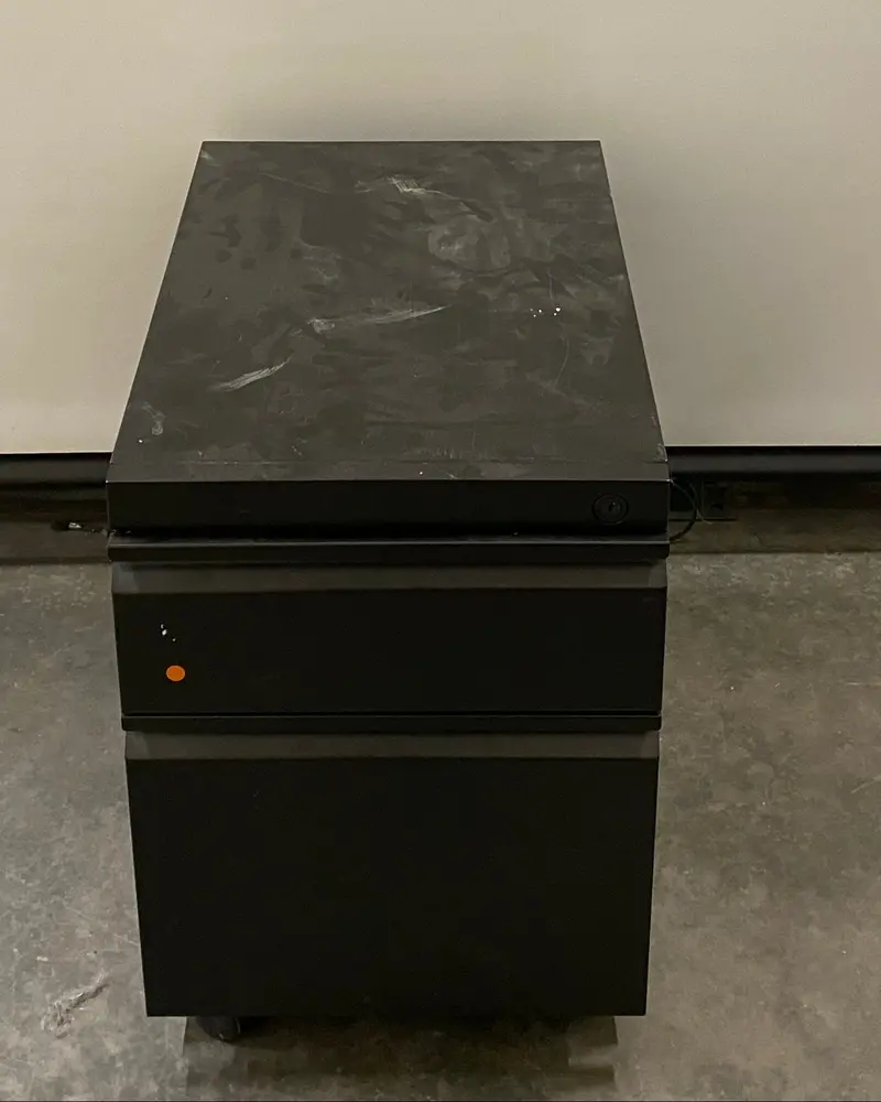Great Openings Black Two-Drawer Vertical File Cabinet