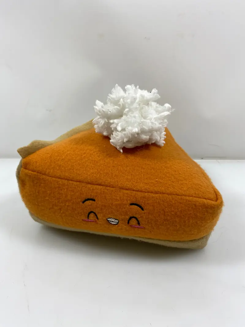 Happy Pumpkin Pie Stuffed Plush Toy – Fall-Themed Cuddly Companion
