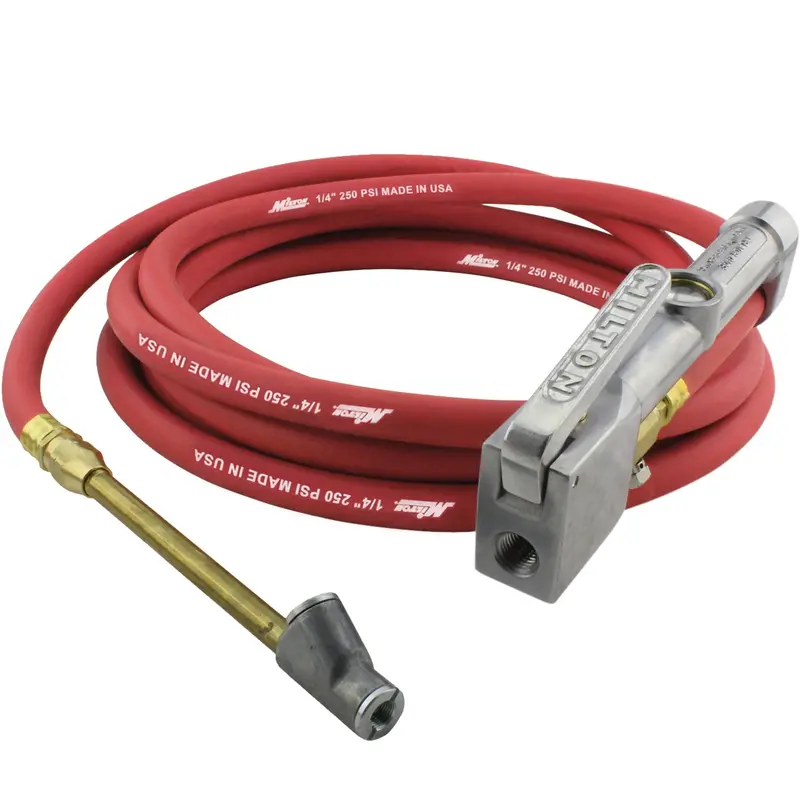 Heavy-Duty Swivel Dual-Head Inflator Gauge – 10 to 160 PSI