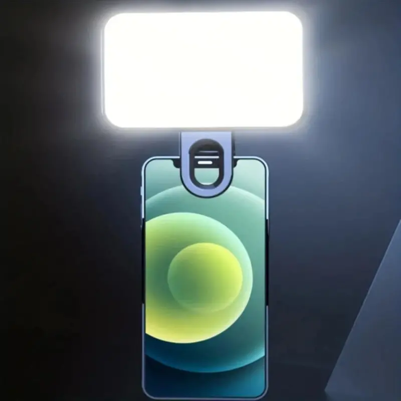 High-Output Clip-On LED Selfie Light – Portable Ring Light Alternative