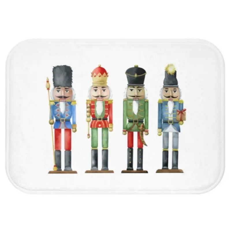 Holiday Nutcracker Soldier Bath Mat – Decorative Home Accessory