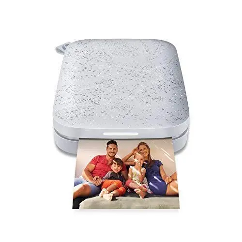 HP Sprocket Luna Pearl Portable Instant Photo Printer – 2×3″ Zink Sticky-Backed Prints from iOS & Android