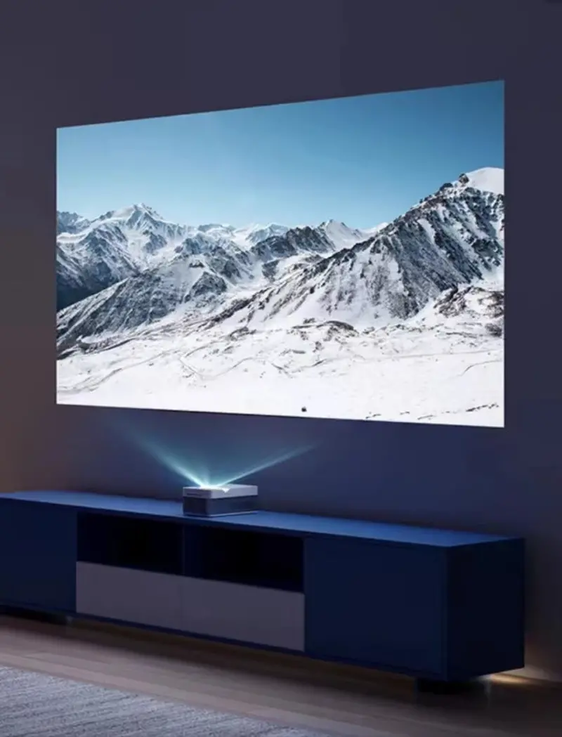 HS-P9 Ultra-Short-Throw Interactive Touch Projector – HD 1080p DLP with 1000 ANSI Lumens, Ideal for Compact Spaces and Outdoor Viewing