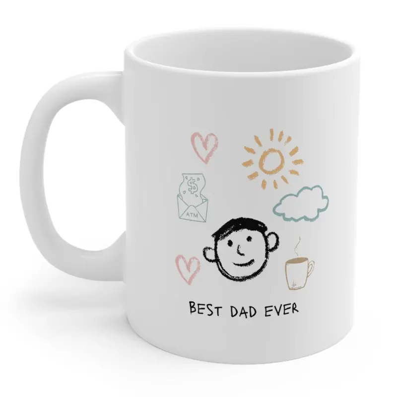 Humorous ‘World’s Best Dad’ Ceramic Coffee & Tea Mug