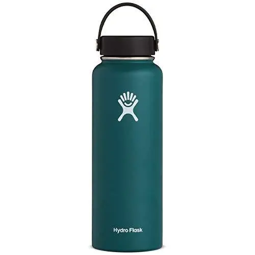 Hydro Flask Wide Mouth Tumbler – Vacuum-Insulated 40 oz Stainless Steel Drinkware with Flexible Cap in Jade