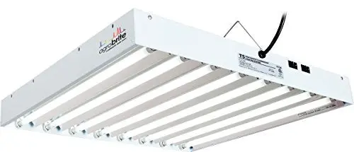 Hydrofarm Agrobrite FLT28 T5 Grow Light System – 2-Foot, 8-Tube Fluorescent Setup for Indoor Plants
