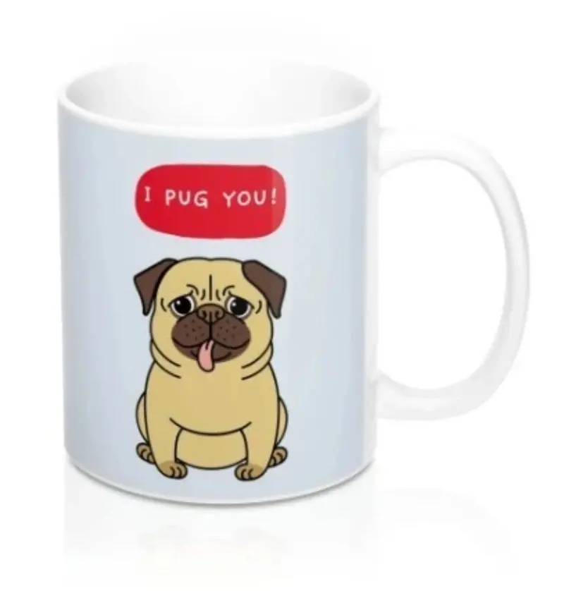 ‘I PUG You’ Puppy Love Mug – Heat-Activated Color Shift