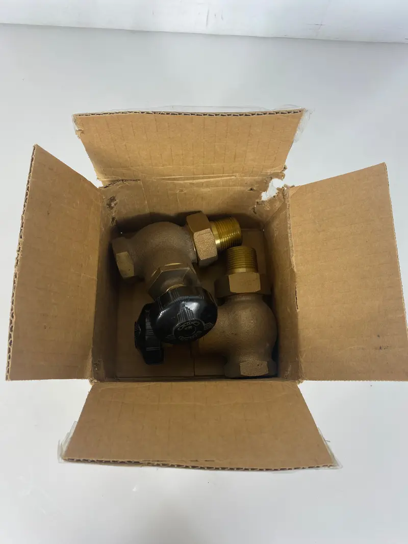 Illinois Brass 1″ E-1 Angle Radiator Valve – Pack of 2