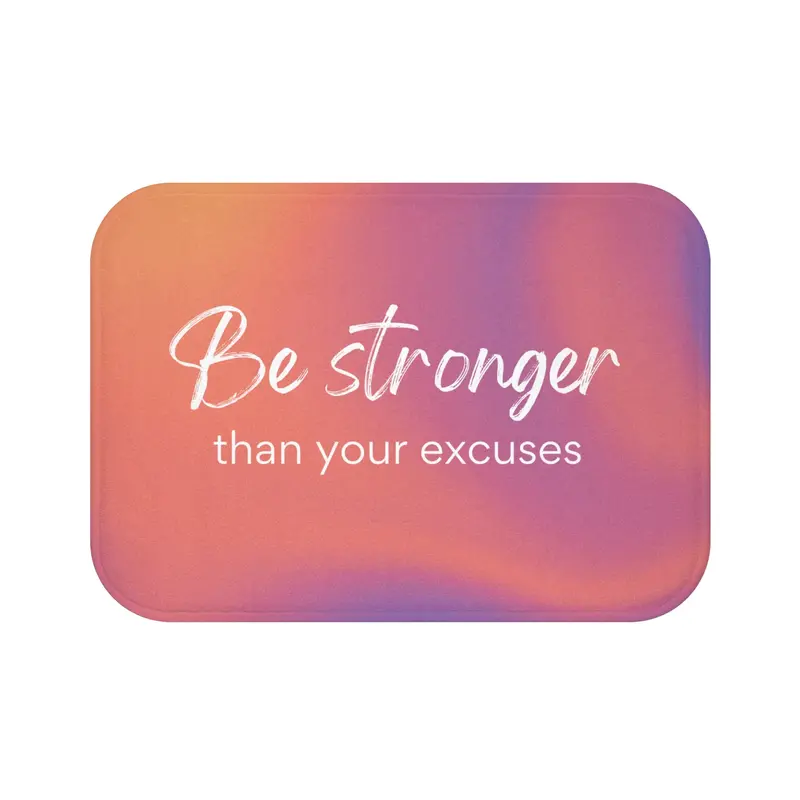 Inspirational Quote Bath Mat – Non-Slip & Absorbent