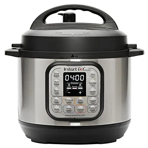 Instant Pot Duo 3-Quart 7-in-1 Electric Pressure Cooker – Multi-Function Appliance for Cooking, Steaming, Yogurt Making & More (Stainless Steel/Black)
