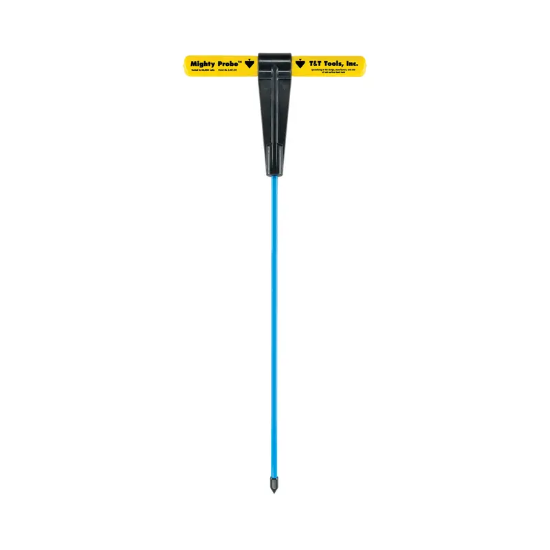 Insulated T-Style Steel Soil Probe for Enhanced Grip and Safety