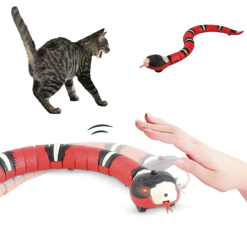 Interactive Electronic Snake Toy for Cats
