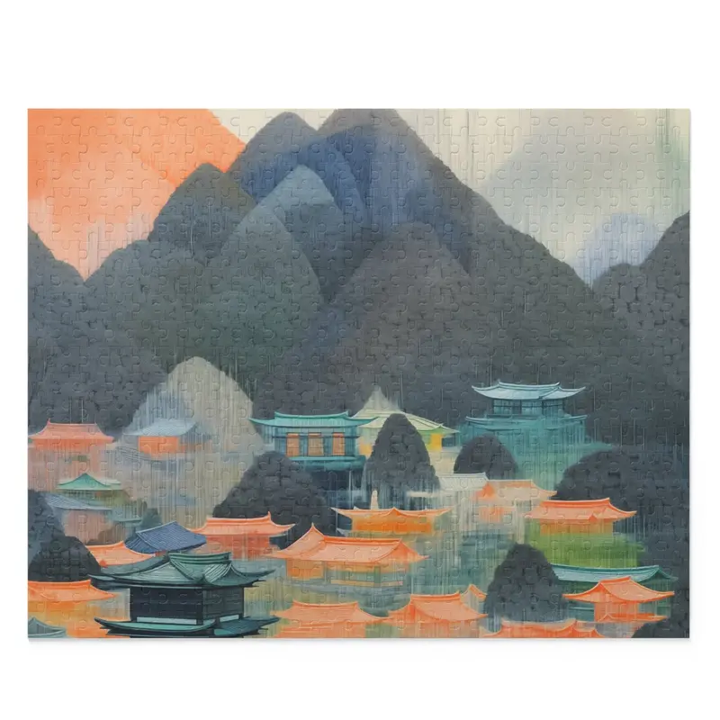 Japanese Scenery 500-Piece Art Jigsaw Puzzle