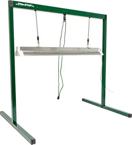 Jump Start JSV2 T5 Grow Light System – 2-Foot Stand-Mounted Fixture with Bulb & Ballast for Indoor Plant Cultivation