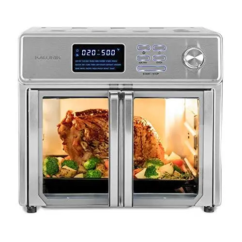 Kalorik 26 QT Maxx Digital Air Fryer Oven – Stainless Steel Convection Air Fryer with 12 Cooking Modes