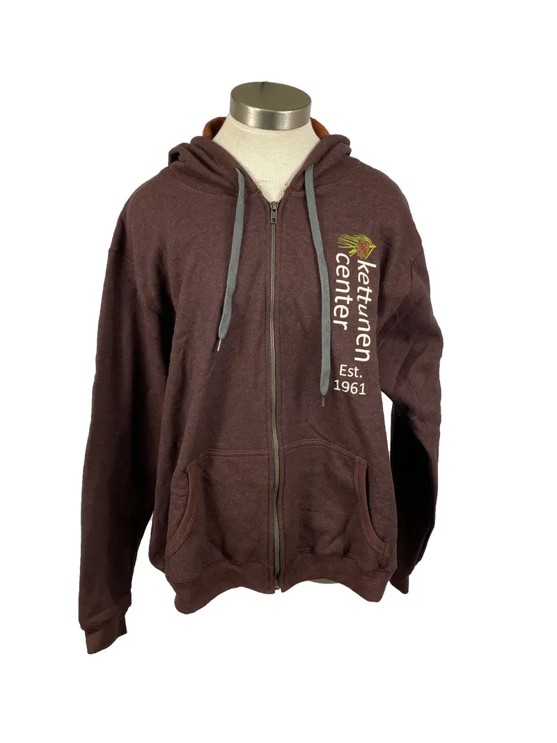 Kettunen Center Brown Pine Cone Zip-Up – Medium
