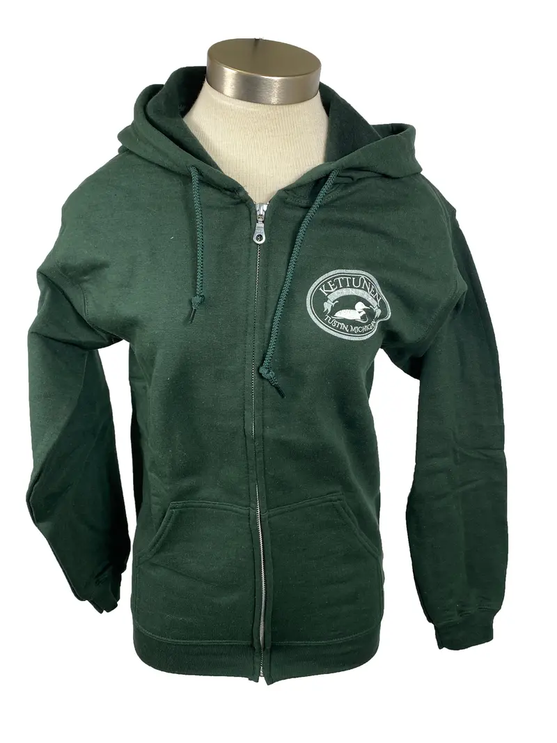 Kettunen Center Dark Green Loon Zip-Up – Small