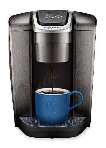 Keurig K-Elite Single-Serve Coffee Maker – Iced Coffee Capability, Brew Strength Control, Brushed Slate Design