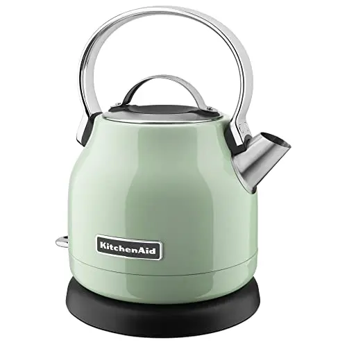 KitchenAid KEK1222PT 1.25-Liter Electric Kettle – Pistachio-Colored Fast-Boil Cordless Kettle