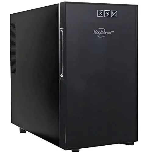 Koolatron Urban Series 10-Bottle Thermoelectric Wine Cooler — Compact Freestanding Fridge for Apartments, RVs & Small Kitchens