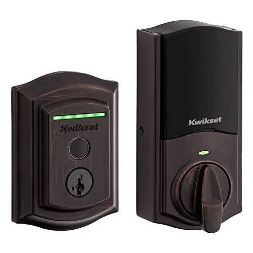 Kwikset Halo Touch Smart Lock – Venetian Bronze Wi-Fi Fingerprint Entry, SmartKey Security, No Hub Required