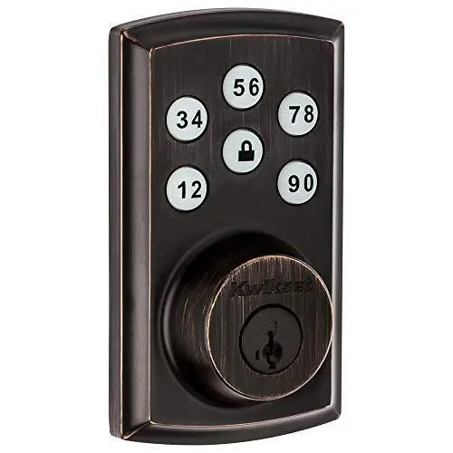 Kwikset SmartCode 888 Z-Wave Plus Smart Deadbolt – Touchpad Electronic Lock with SmartKey Security (Venetian Bronze)