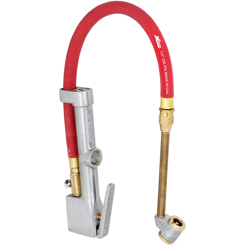 Large-Bore Dual-Head Tire Inflator Gauge – Precision Dual-Scale Readout for Heavy-Duty Applications