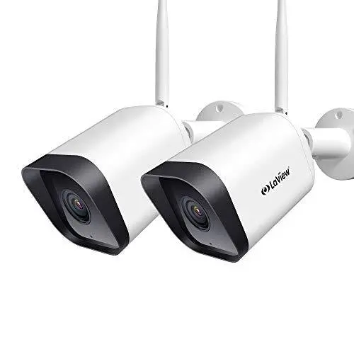 Laview 1080P Outdoor Security Cameras (2-Pack) – AI-Powered Human Detection, Two-Way Audio, Night Vision, ONVIF Support & Cloud/SD Storage