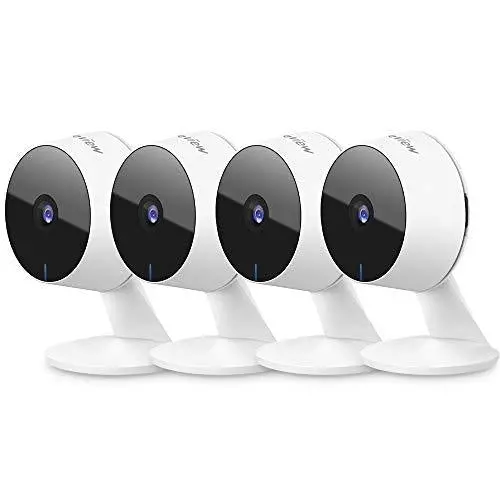 LaView 4-Pack 1080P Indoor Security Cameras – WiFi Smart Cameras with Motion Alerts, Night Vision & Voice Assistant Compatibility