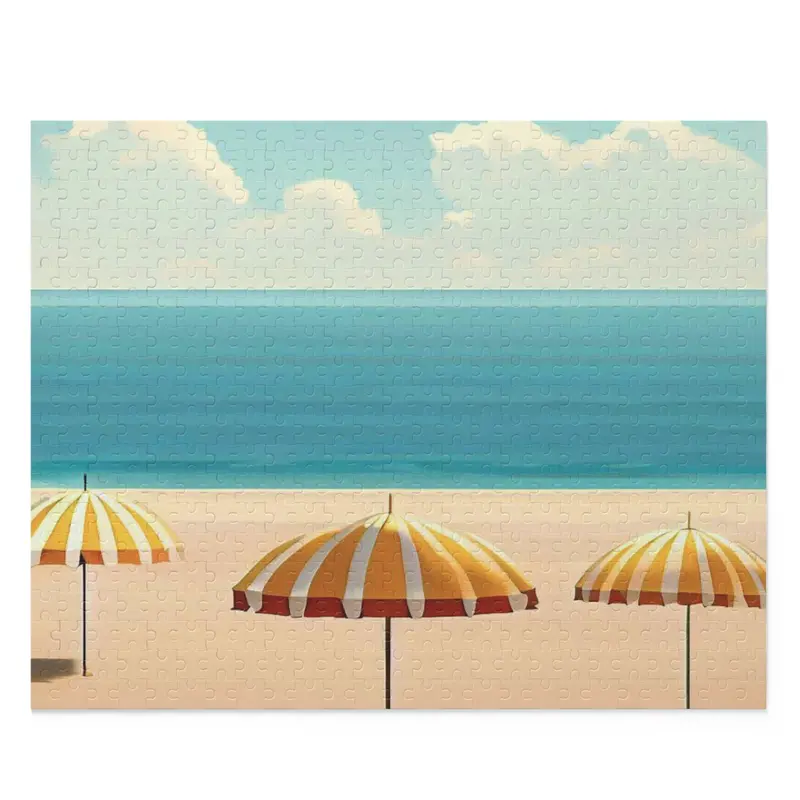 Lazy Beach Days – 500-Piece Relaxation-Themed Jigsaw Puzzle