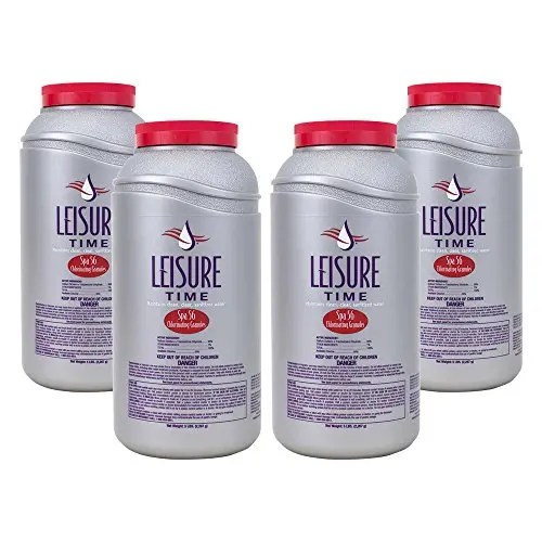 Leisure Time E5-04 Spa Chlorine Tablets – 4-Pack Stabilized Sanitizer for Hot Tubs & Spas (Grey)