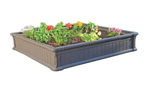 Lifetime 4′ x 4′ Elevated Garden Bed – Durable Polyethylene Raised Planter for Vegetables & Flowers